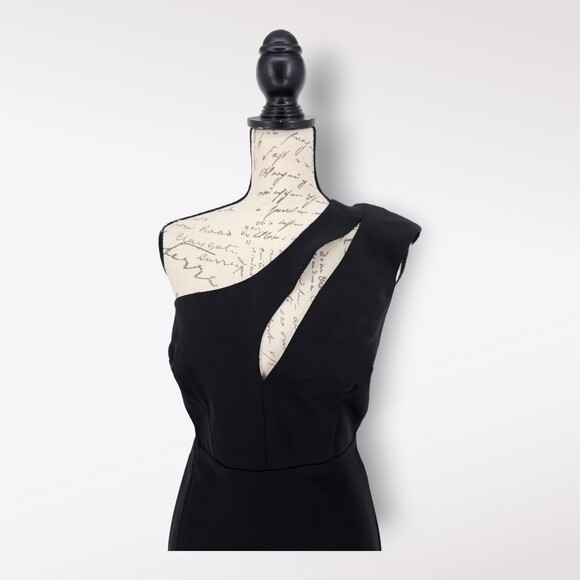 Bardot Aveline One Shoulder Cut Out Dress Black Small - Picture 4 of 11